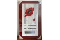 Tableau coquelicot 30*60 cm avec encadrement rouge